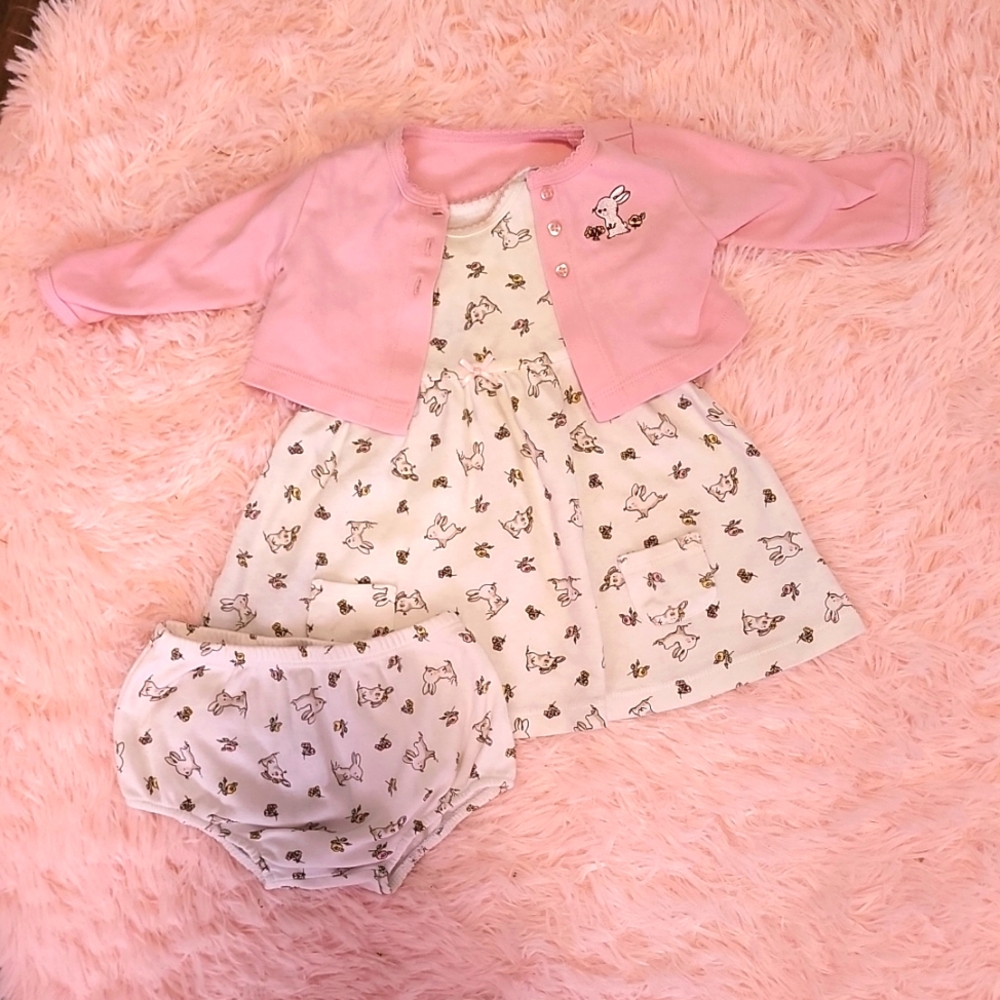 🔥5/$25🔥 Bunny easter dress set
